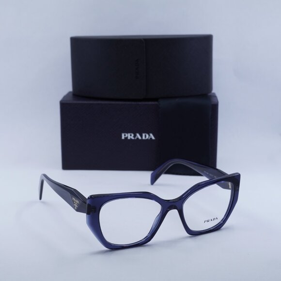 Final Price! Prada PR18WV 08Q1O1 52mm Blue Eyeglasses - Picture 4 of 10